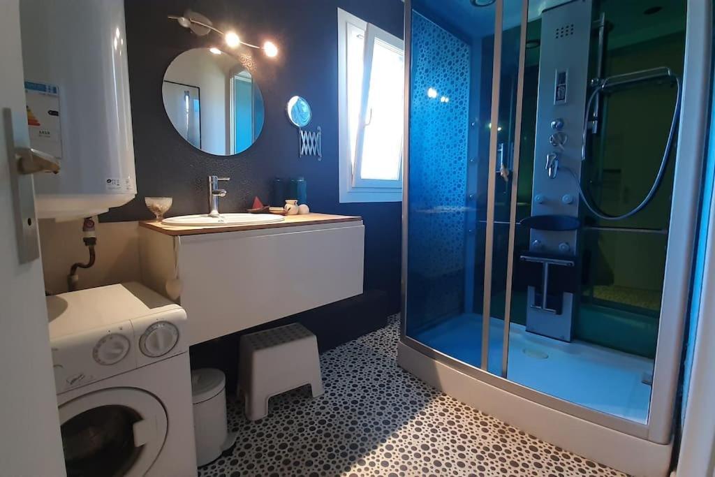 La Maison Bleue De Doudou - Coeur De Village Castéra-Verduzan Εξωτερικό φωτογραφία